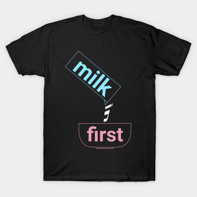 Milk in First T-Shirt by moonlitdoodl
